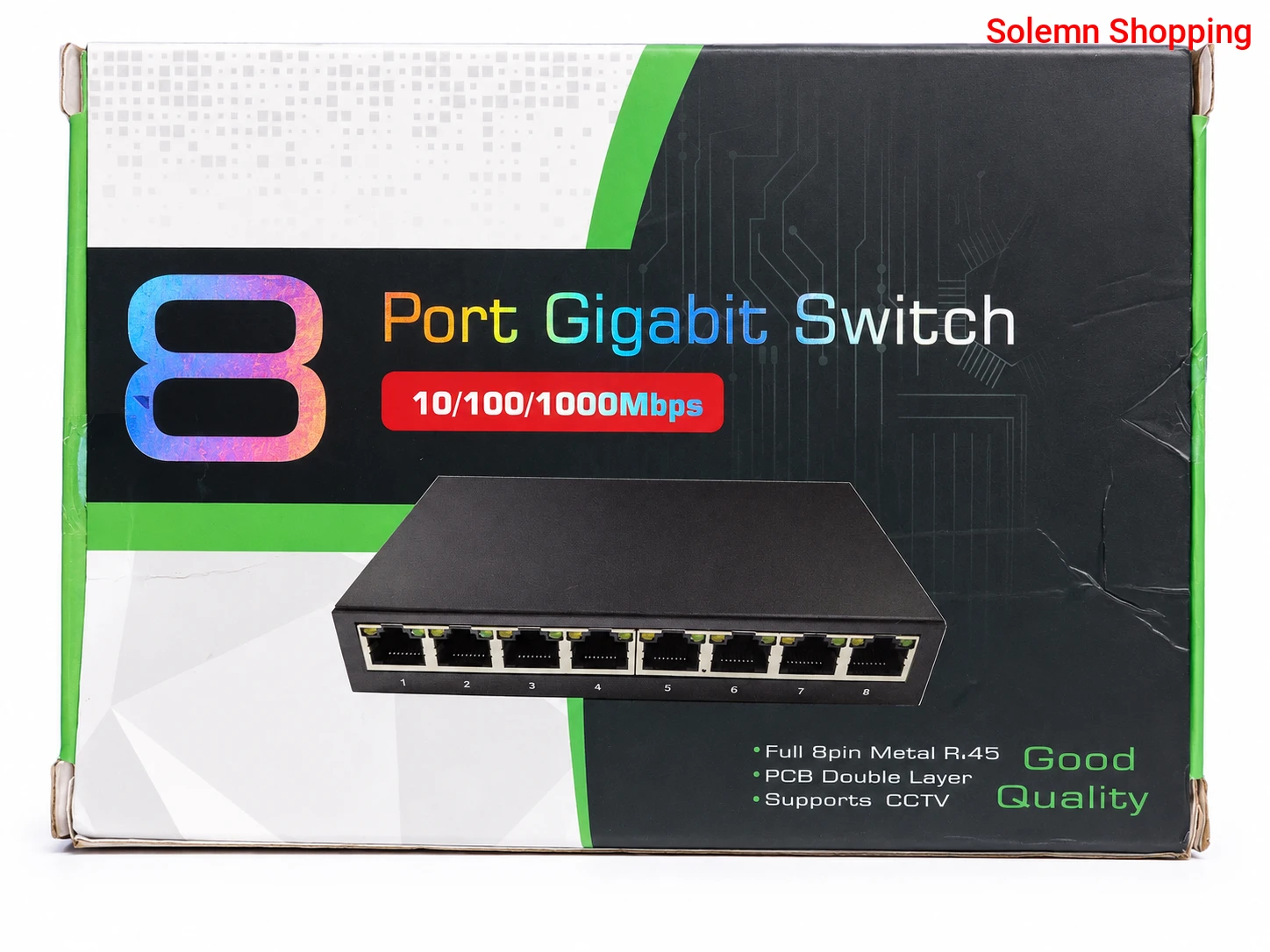 8 PORTS GIGABIT SWITCH 10/100/1000Mbps