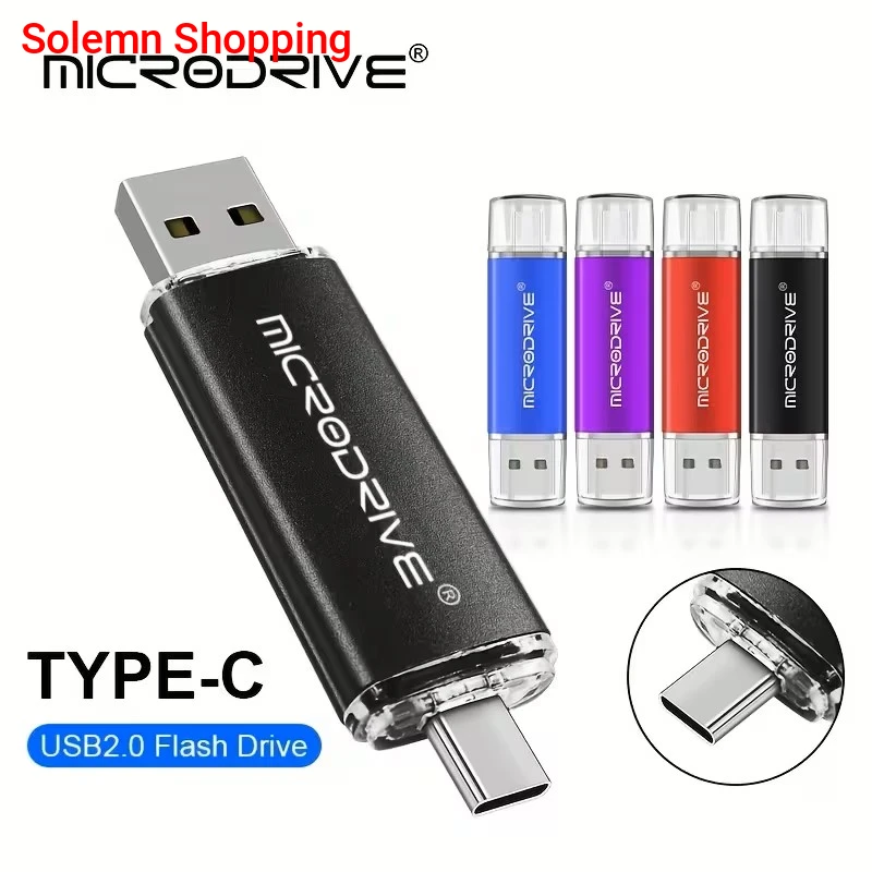 16gb OTG USB to Type-C Flash Drive Metal MicroDrive