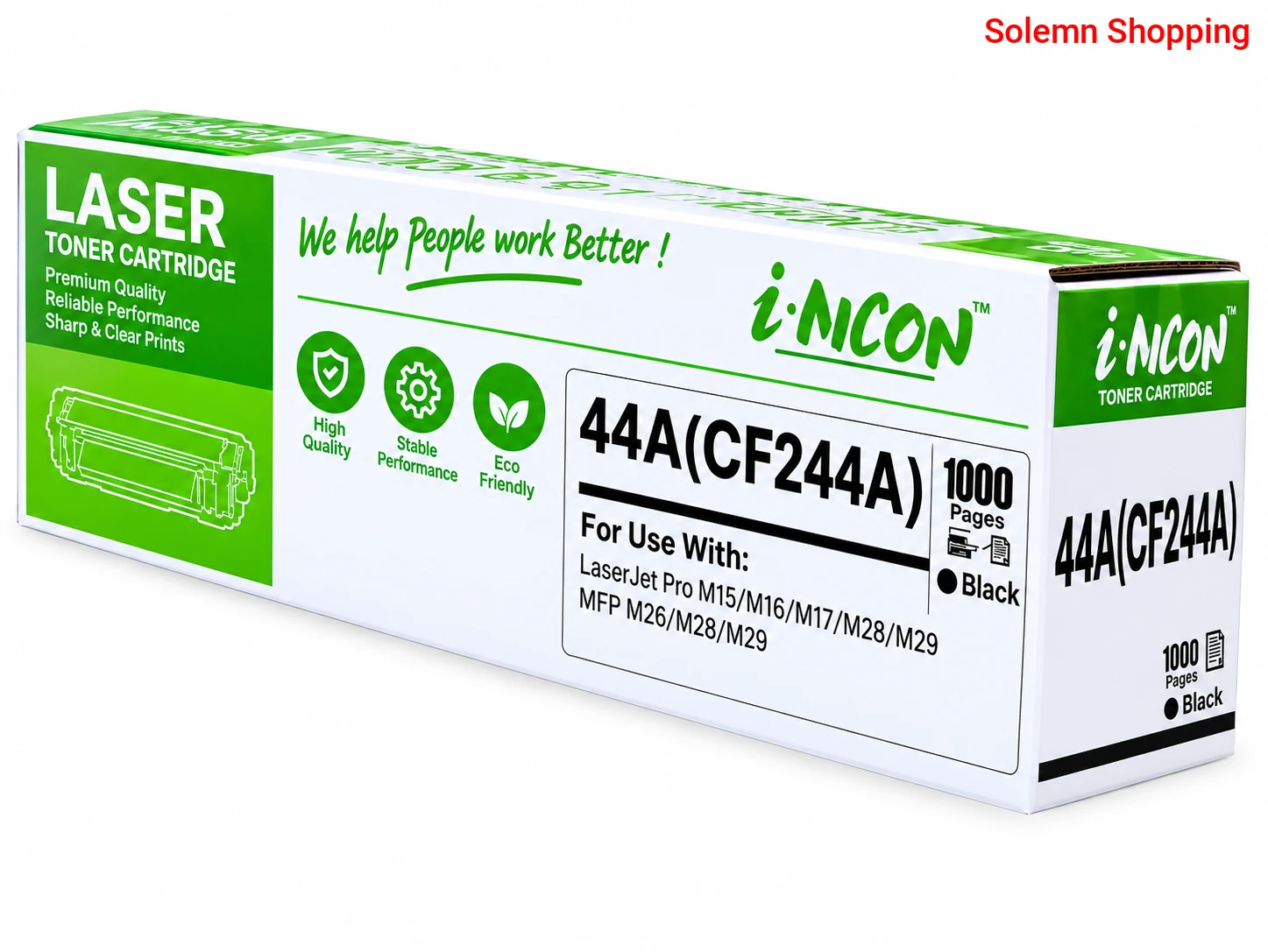 AICON 44A Printer Cartridge Black, Compatible