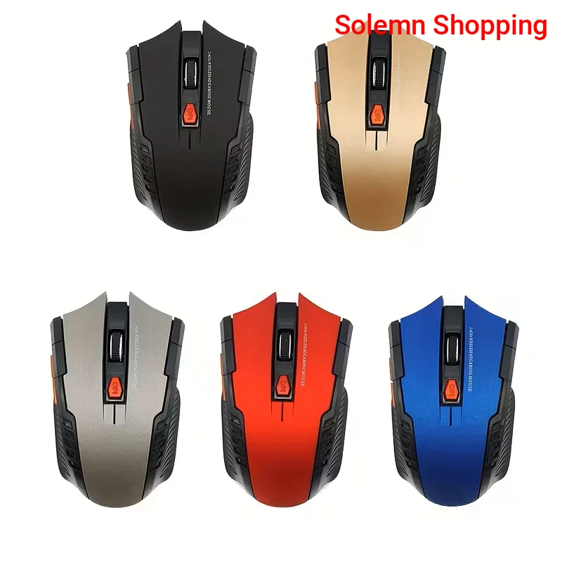 2.4GHz Wireless Optical Gaming Mouse with USB Receiver, 6-Button Mouse