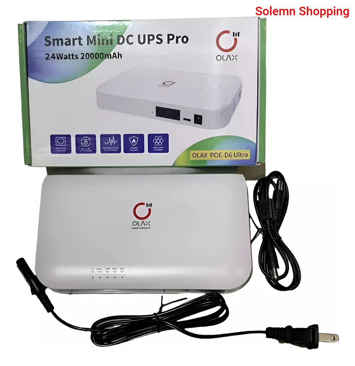 Mini DC UPS POE Router Power Bank 20000mAh backup For WIFI Router & CCTV, 5V, 9v 12v