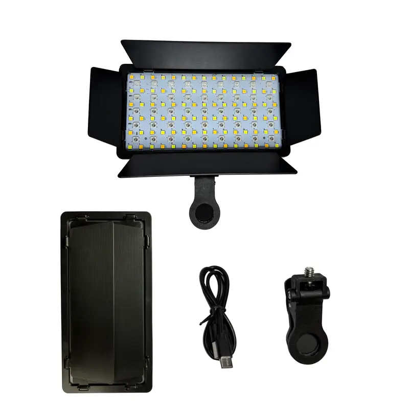 6-Inch Leaf Clip Light, LED Square Ring Light
