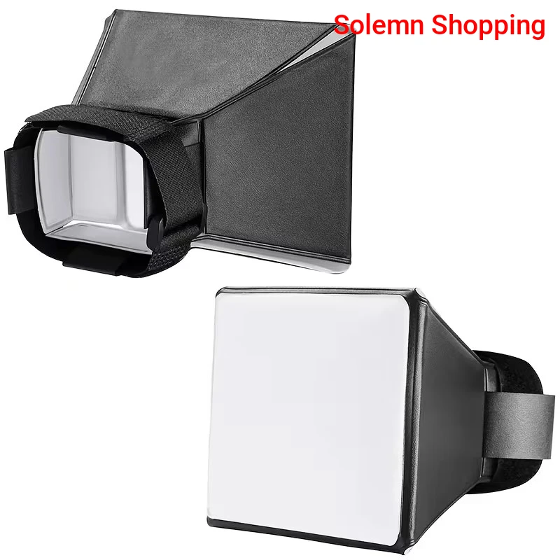 Universal Foldable Flash Diffuser Softbox Professional Mini Photo Diffuser Soft Light Box for Camera 3.93 by 5.11 inches