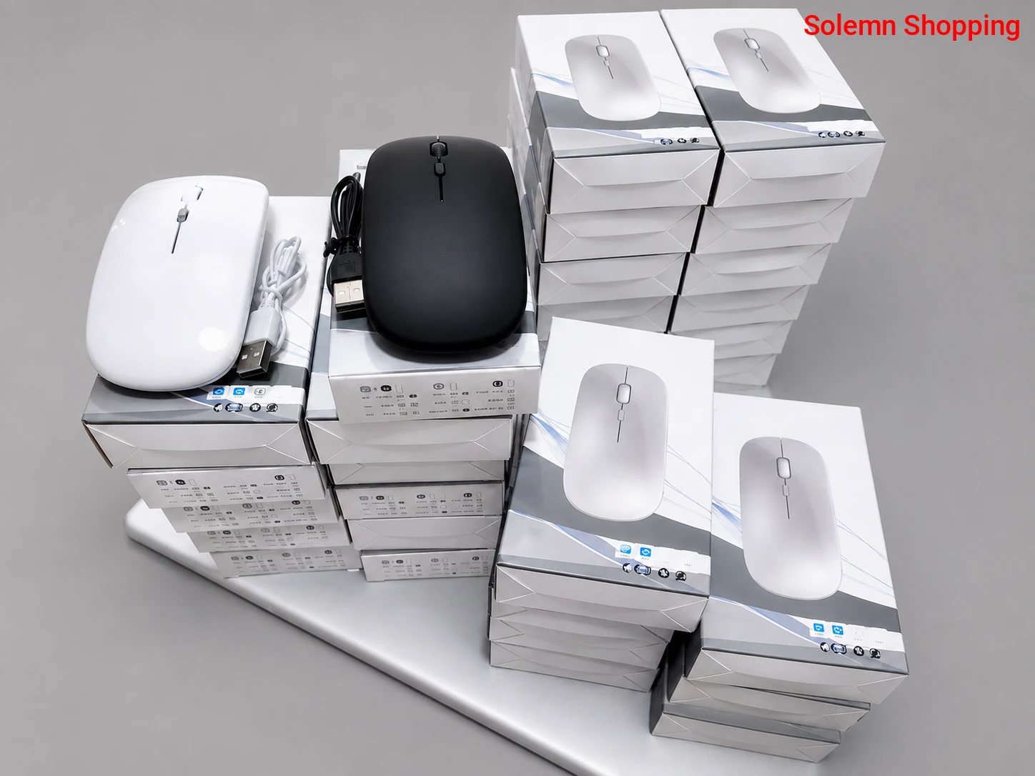 MOQ 6 Units  -   Wireless Rechargeable Mouse with Bluetooth