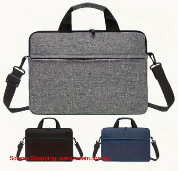 Slim Laptop Bag With Handle Pocket Briefcase- Waterproof