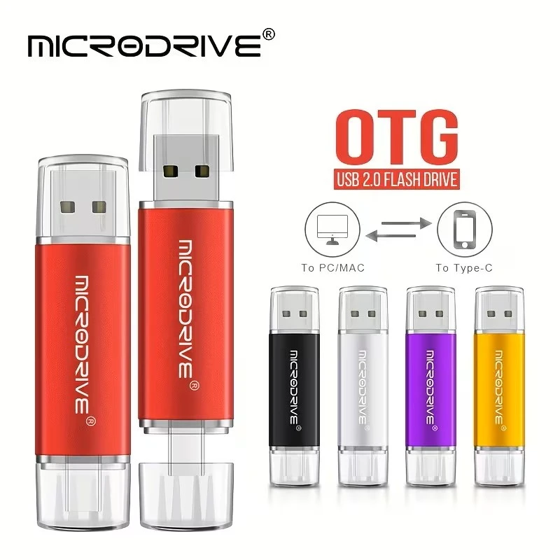 16gb OTG USB to Type-C Flash Drive Metal MicroDrive