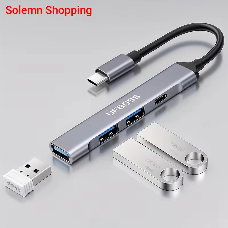 Type-C to USB Hub - Type-C Hub and Multi-Port USB Expander USB 3.0