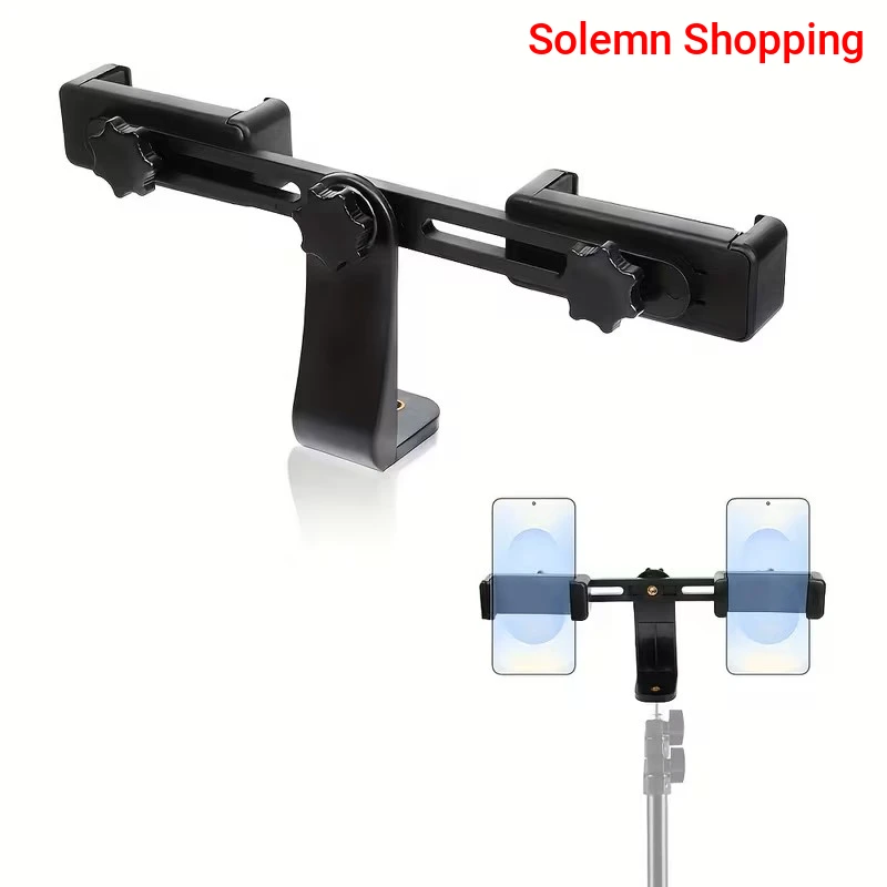 Dual Phone Desktop Stand 360° Rotatable and Adjustable