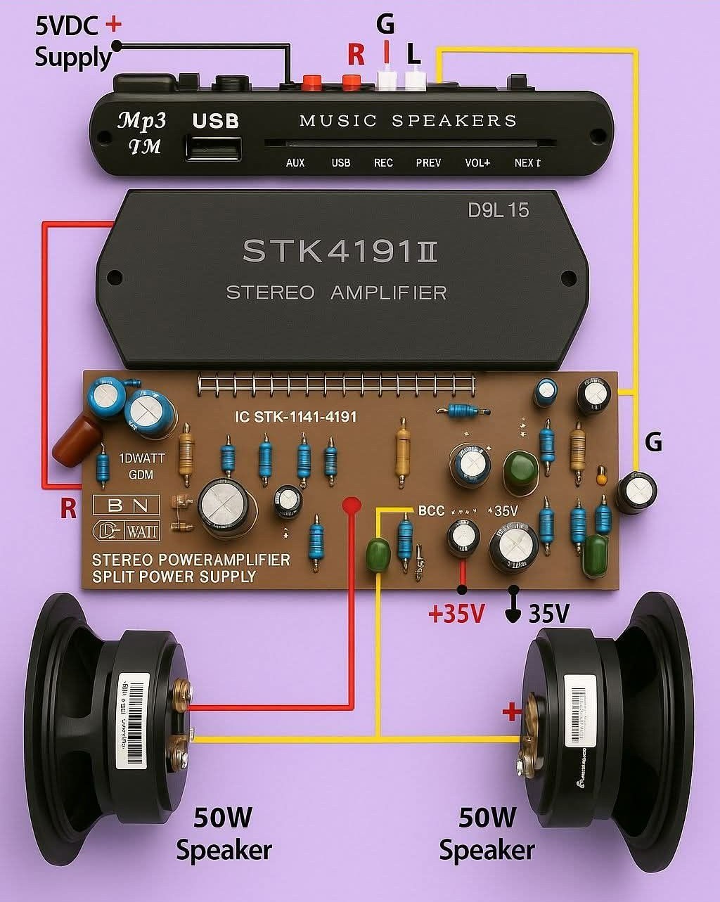 Electronics and Speaker Components